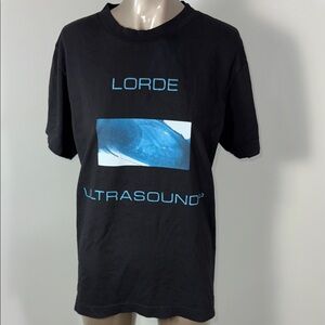 Lorde Ultrasound Tour Black T-Shirt NWOT